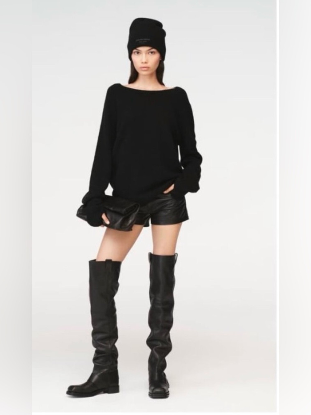 Zara Steven Meisel Black Over-The-Knee Riding Boots size 39 US 8 LIKE NEW